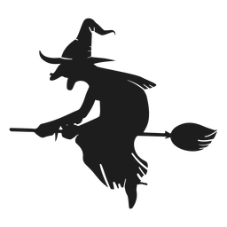 Ugly witch silhouette PNG Design