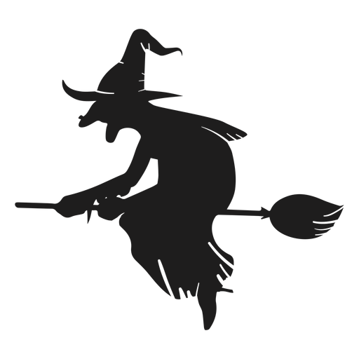 Ugly witch silhouette PNG Design