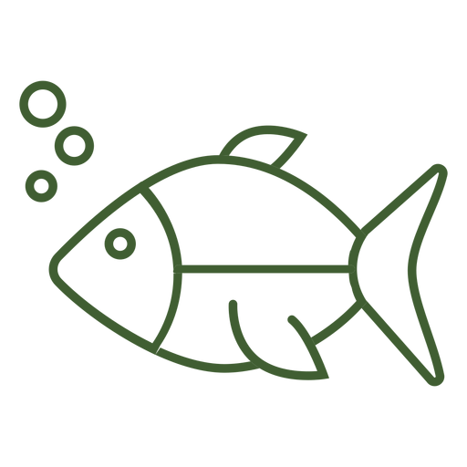 Ícone de peixe subaquático Desenho PNG