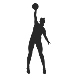 Bloque de voleibol silueta Diseño PNG