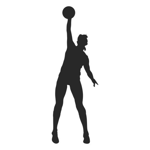 Volleyball block silhouette PNG Design