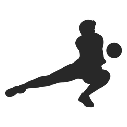 Silhueta de caverna de voleibol Desenho PNG