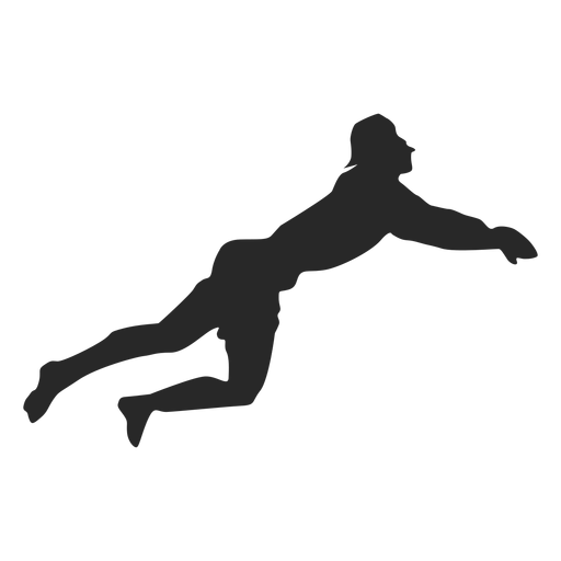 Volleyball player dive position Transparent PNG & SVG vector file