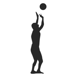 Download Volleyball Player Setting The Ball Silhouette Transparent Png Svg Vector