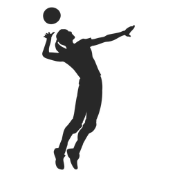 Posição de pico de voleibol Desenho PNG