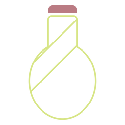 Ícone de estilo de linha de garrafa de água Desenho PNG