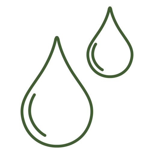 Icono de gotas de agua Diseño PNG