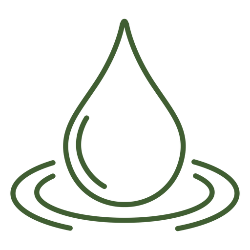 Wassertropfensymbol PNG-Design
