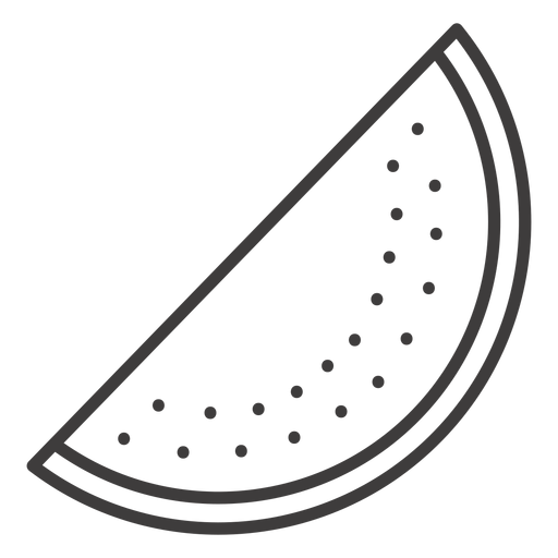 Watermelon stroke icon