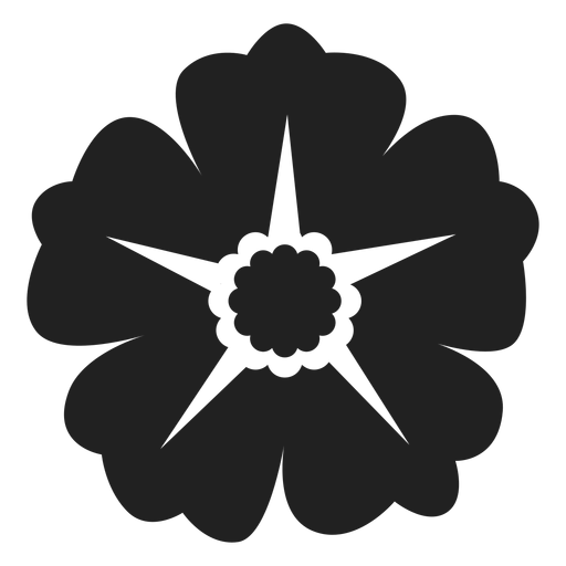 Wild rose flower icon PNG Design
