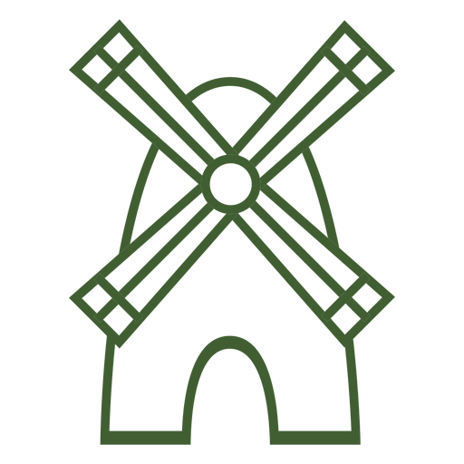 Icono de molino de viento molino de viento Diseño PNG