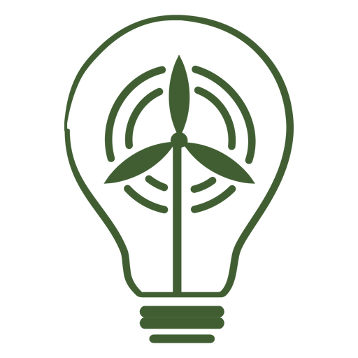 Elektrische Ikone der Windkraftanlage PNG-Design