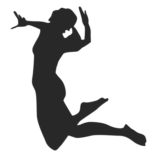 Woman Spiking Silhouette Transparent Png And Svg Vector File