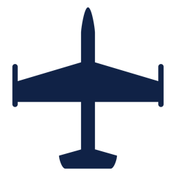 Airplane aircraft top view silhouette PNG Design