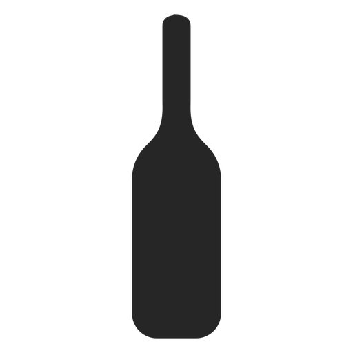 Flache Ikone der Alkoholflasche PNG-Design