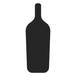 Ícone plano de garrafa de bebida alcoólica