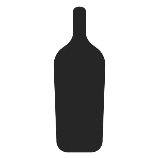 Flache Ikone der alkoholischen Getr?nkeflasche PNG-Design