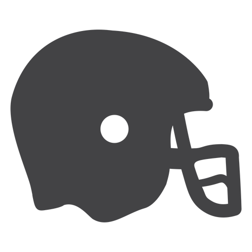 Icono plano de casco de fútbol americano Diseño PNG