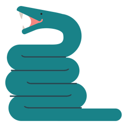 Ilustración de serpiente anaconda Diseño PNG