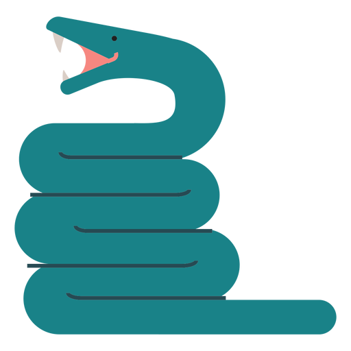 Ilustraci?n de serpiente anaconda Diseño PNG