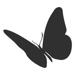 Silueta de mariposa animal Diseño PNG