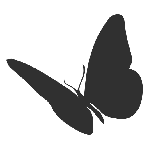 Animal butterfly silhouette