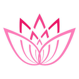 Artistic Lotus Flower Icon PNG & SVG Design For T-Shirts