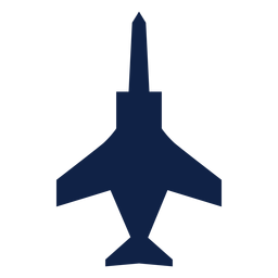 Silueta de vista superior de avión de ataque Diseño PNG