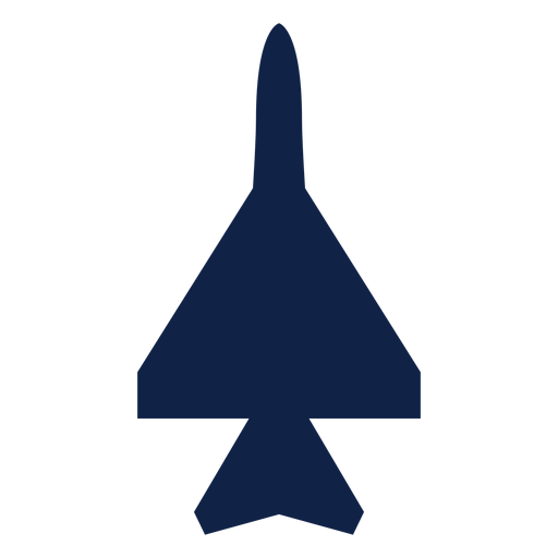 Attack plane top view silhouette PNG Design