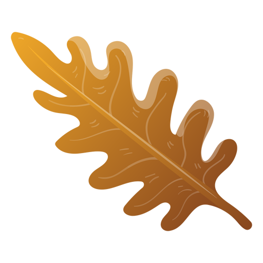 Ilustración de hoja de árbol de otoño Diseño PNG