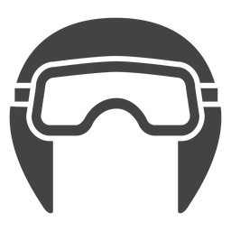 Aviator helmet flat icon PNG Design