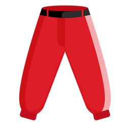 Ícone de calças de beisebol Desenho PNG