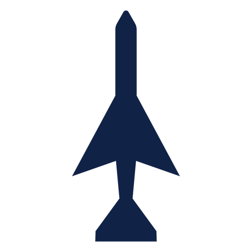 Basic plane top view silhouette PNG Design