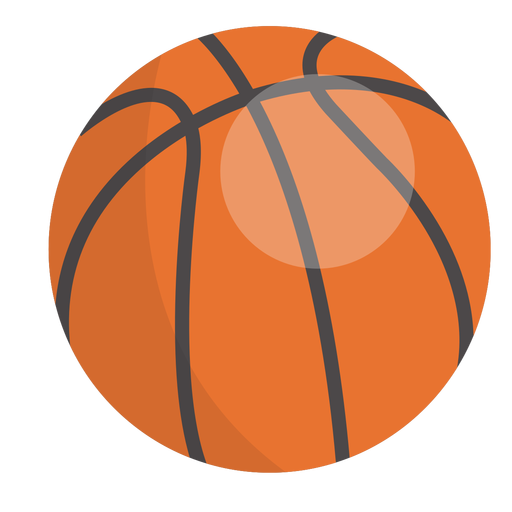 Design PNG E SVG De Grande Bola De Basquete Plana Para Camisetas