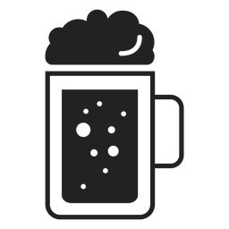 Beer mug flat icon PNG Design Transparent PNG