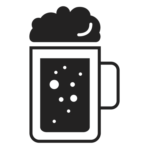 Icono plano de jarra de cerveza Diseño PNG