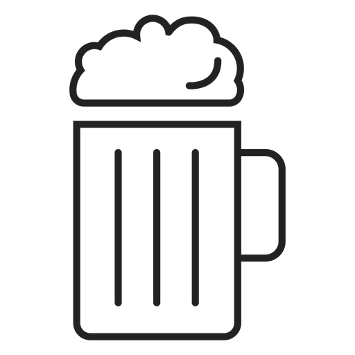 Jarra de cerveza icono bebida icono Diseño PNG