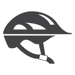 Flache Ikone des Fahrradhelms PNG-Design