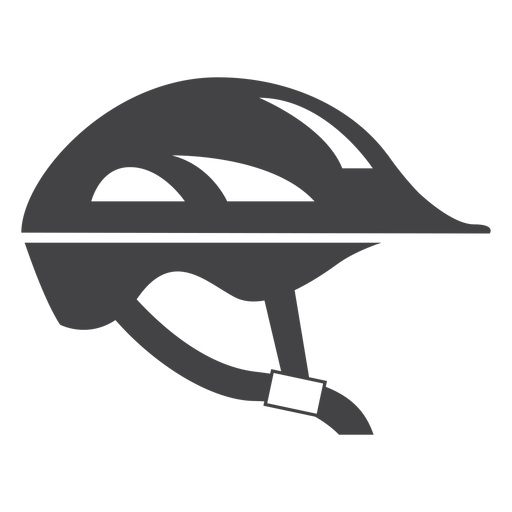 Flache Ikone des Fahrradhelms PNG-Design