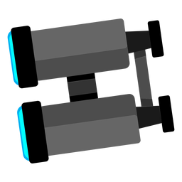 Iconos de viaje de icono de binoculares Diseño PNG