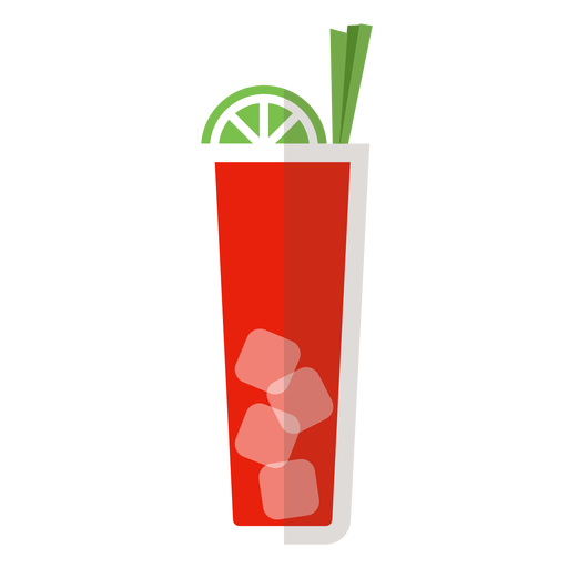 Bloody mary cocktail icon PNG Design
