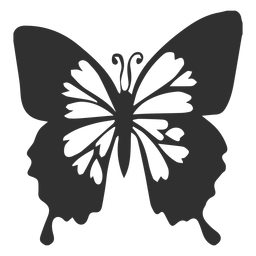 Silhueta de borboleta azul imperador Desenho PNG