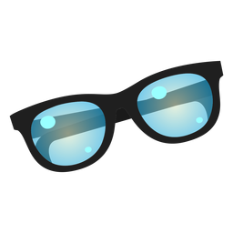 Blue lens sunglasses icon Blue lens sunglasses icon
