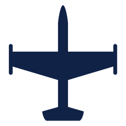 Bomber aircraft top view silhouette PNG Design