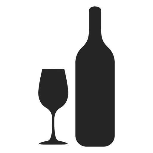 Download Bottle and glass flat icon - Transparent PNG & SVG vector file