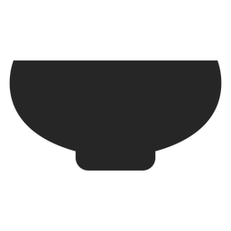 Ícone plano de tigela Desenho PNG