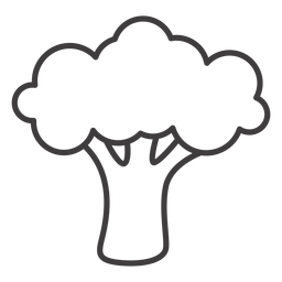 Brokkoli Strich Symbol Brokkoli PNG-Design