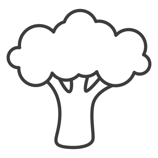 Broccoli stroke icon broccoli PNG Design