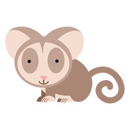 Ilustração Bush baby galago Desenho PNG