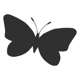 Ícone de silhueta de borboleta voando